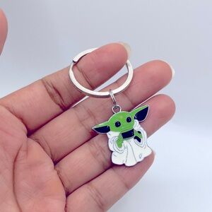 Star Wars inspired Baby Grogu or Yoda Keychain